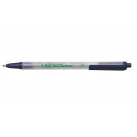 BICCSEM11BE BIC Ecolutions Clic Stic Ballpoint Retractable Pen, Blue Ink, Medium, 1X